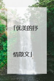 优美的抒情散文