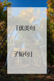 优美句子短句