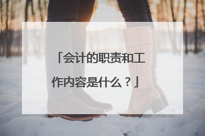 会计的职责和工作内容是什么?