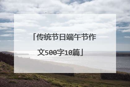 传统节日端午节作文500字10篇