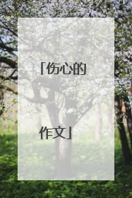 伤心的作文