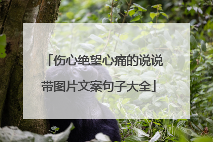 伤心绝望心痛的说说带图片文案句子大全