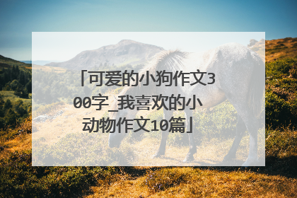可爱的小狗作文300字_我喜欢的小动物作文10篇