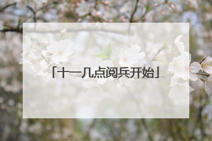 十一几点阅兵开始