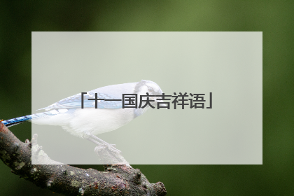 十一国庆吉祥语