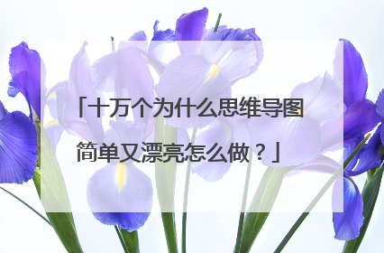 十万个为什么思维导图简单又漂亮怎么做?