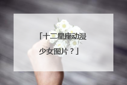 十二星座动漫少女图片？