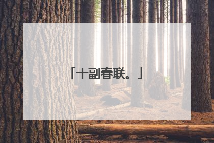 十副春联。