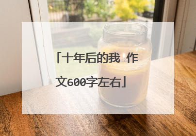 十年后的我 作文600字左右