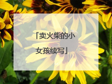 卖火柴的小女孩续写