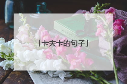 卡夫卡的句子