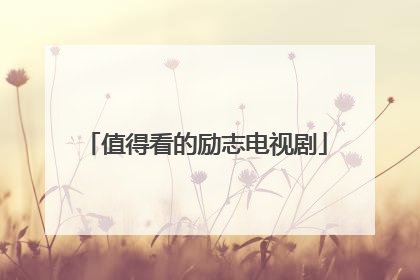 值得看的励志电视剧