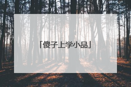 傻子上学小品