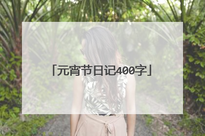 元宵节日记400字