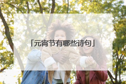 元宵节有哪些诗句