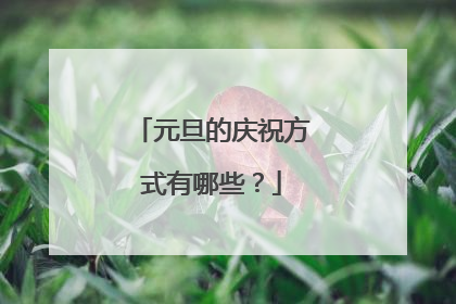 元旦的庆祝方式有哪些？