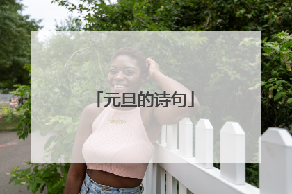 元旦的诗句