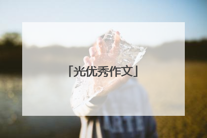 光优秀作文