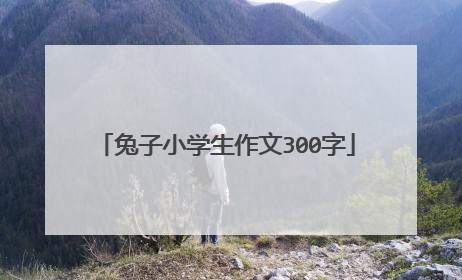 兔子小学生作文300字