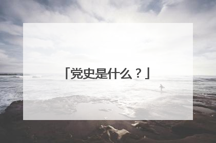党史是什么?