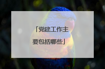党建工作主要包括哪些