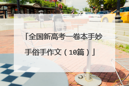 全国新高考一卷本手妙手俗手作文（10篇）
