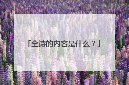 全诗的内容是什么?