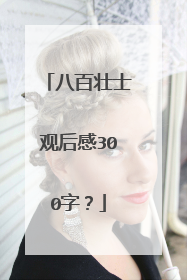 八百壮士观后感300字？