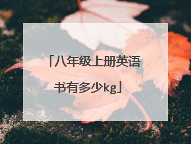 八年级上册英语书有多少kg