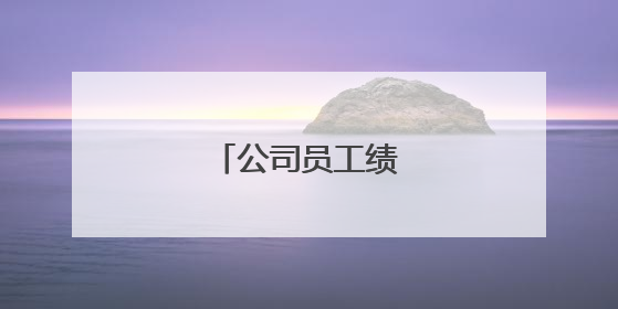 公司员工绩效考核方案