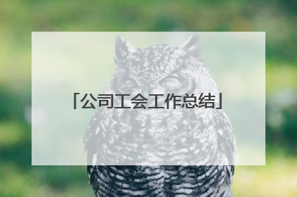 公司工会工作总结