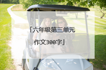 六年级第三单元作文300字