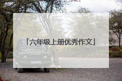六年级上册优秀作文