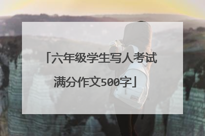 六年级学生写人考试满分作文500字