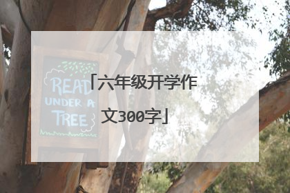 六年级开学作文300字