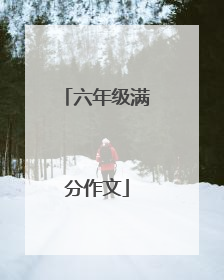 六年级满分作文