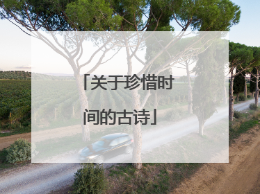 关于珍惜时间的古诗