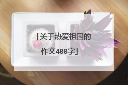 关于热爱祖国的作文400字