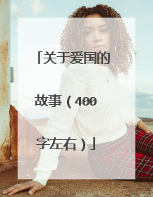 关于爱国的故事(400字左右)