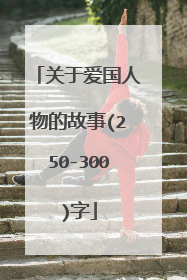 关于爱国人物的故事(250-300)字