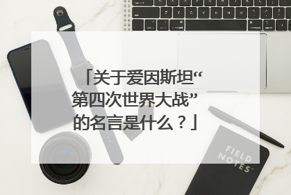 关于爱因斯坦“第四次世界大战”的名言是什么?