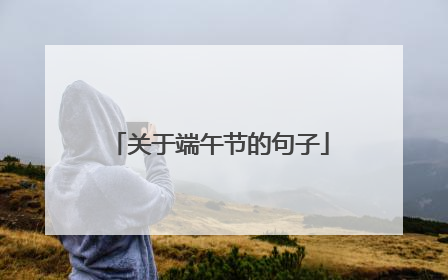 关于端午节的句子