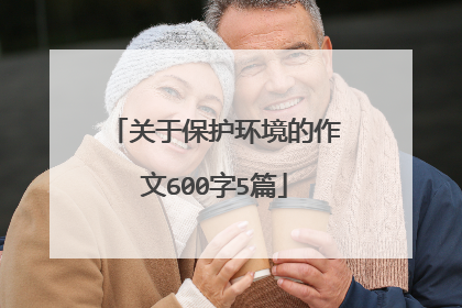 关于保护环境的作文600字5篇