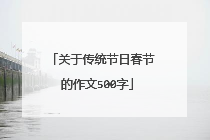 关于传统节日春节的作文500字