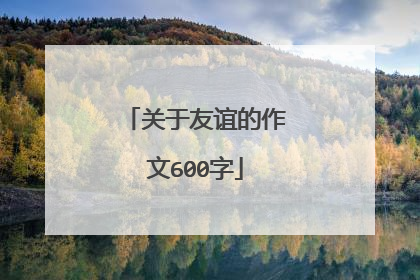 关于友谊的作文600字