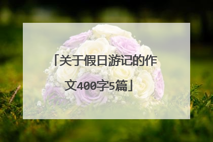 关于假日游记的作文400字5篇