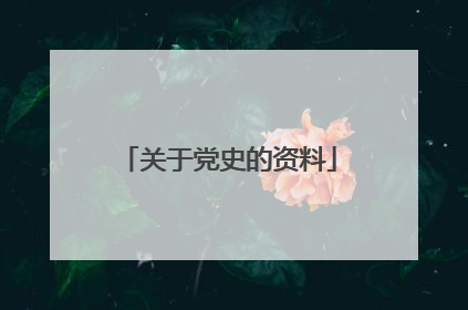 关于党史的资料