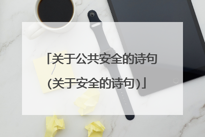 关于公共安全的诗句(关于安全的诗句)