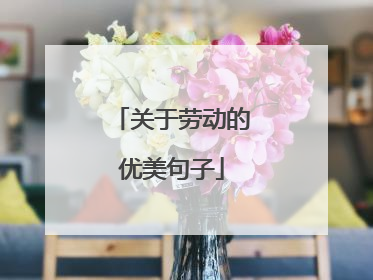 关于劳动的优美句子
