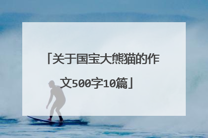 关于国宝大熊猫的作文500字10篇